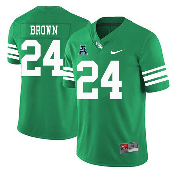 #24 Chavez Brown North Texas Mean Green College Football Jerseys Stitched-Green